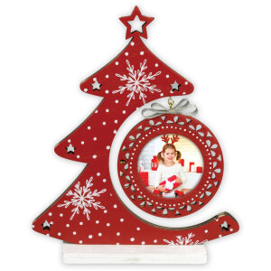 ZEP Christmas tree picture frame Nestor red 6x6 cm...