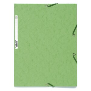 Exacompta folder 3 flaps Manila cardboard 400g Nature Future A4