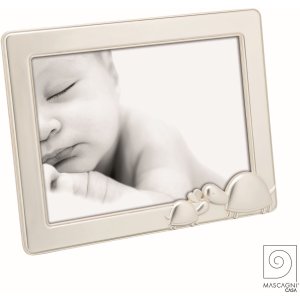 A1609 Mascagni Baby Frame 13x18 cm Turtle silver