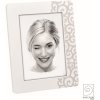 Mascagni A1642 MDF lacquered photo frame screen print white 13x18 cm