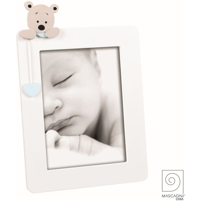 Mascagni A1646 Mdf lacquered photo frame light blue 13x18 cm