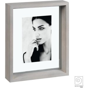 Mascagni A756 Photo Frame Solid Wood Double Glass Grey...