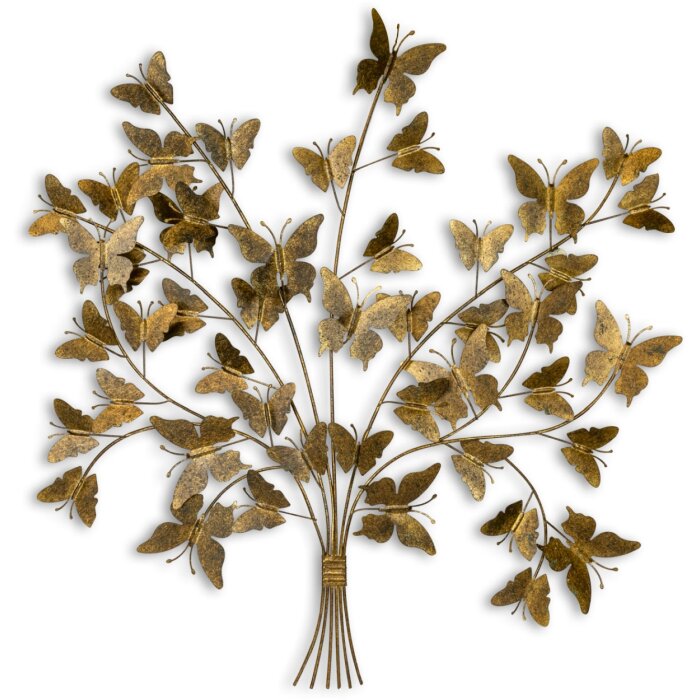 ZEP Wall Decoration TREE 66x67x4 cm Butterfly Bush