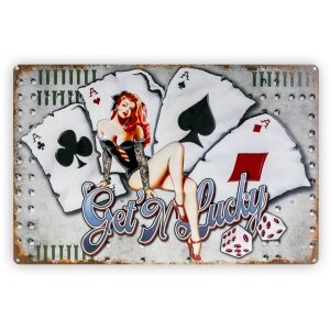 ZEP Tin Sign ALES 40x27x0,4 cm Getn Lucky