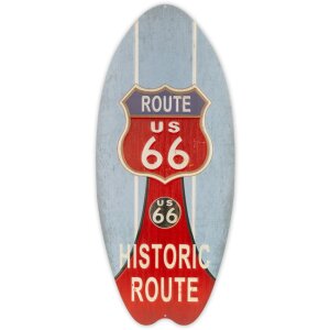 ZEP Tin Sign SURF 23x53x0,4 cm Surfboard Historic Route