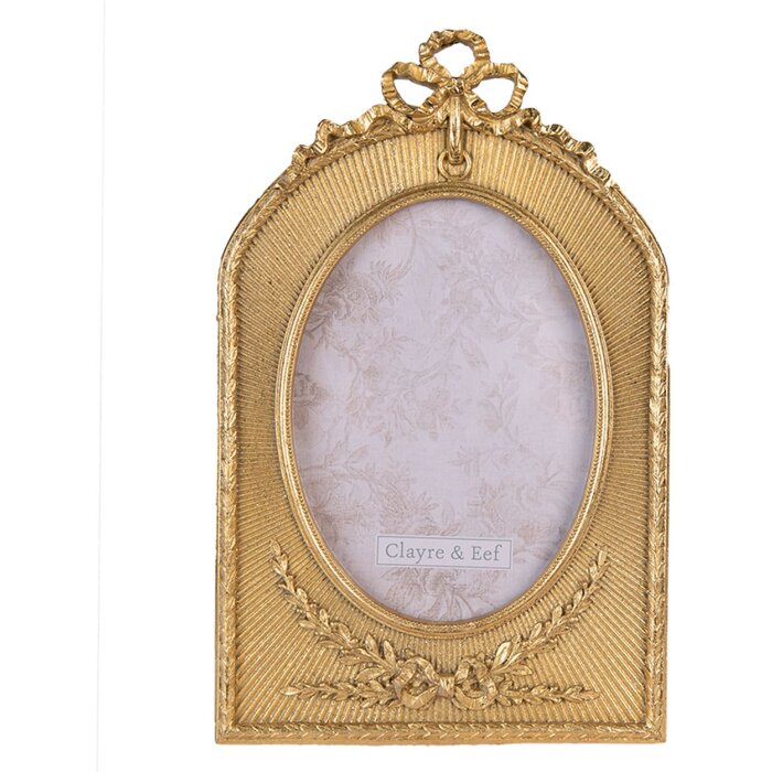 Clayre & Eef 2F0906 Photo Frame 18x2x28 cm - 13x18 cm Gold Coloured