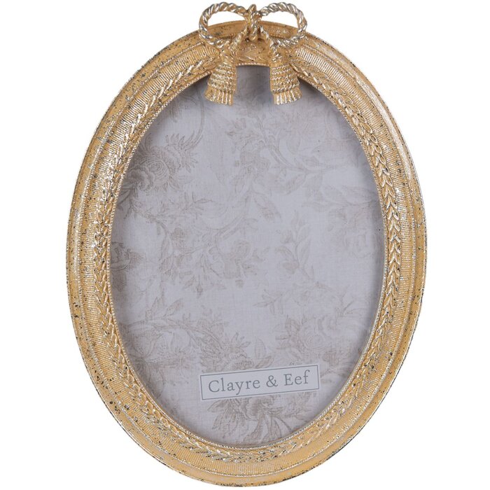 Clayre & Eef 2F0916 Photo Frame 16x2x21 cm - 13x18 cm Gold Coloured