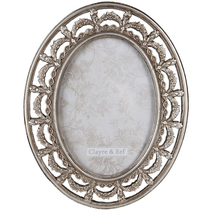 Clayre & Eef 2F0926 Photo Frame 20x1x25 cm - 13x18 cm Silver-coloured