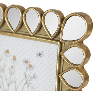 Clayre & Eef 2F0954 Photo Frame 19x2x24 cm - 13x18 cm Gold-coloured - Black