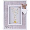 Clayre & Eef 2F0963 Photo Frame 16x2x20 cm - 9x13 cm Grey - White