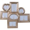 Clayre & Eef 2F0978 Photo Gallery 52x2x47 cm - 10x10-10x15-15x10-9x9 cm Gold coloured