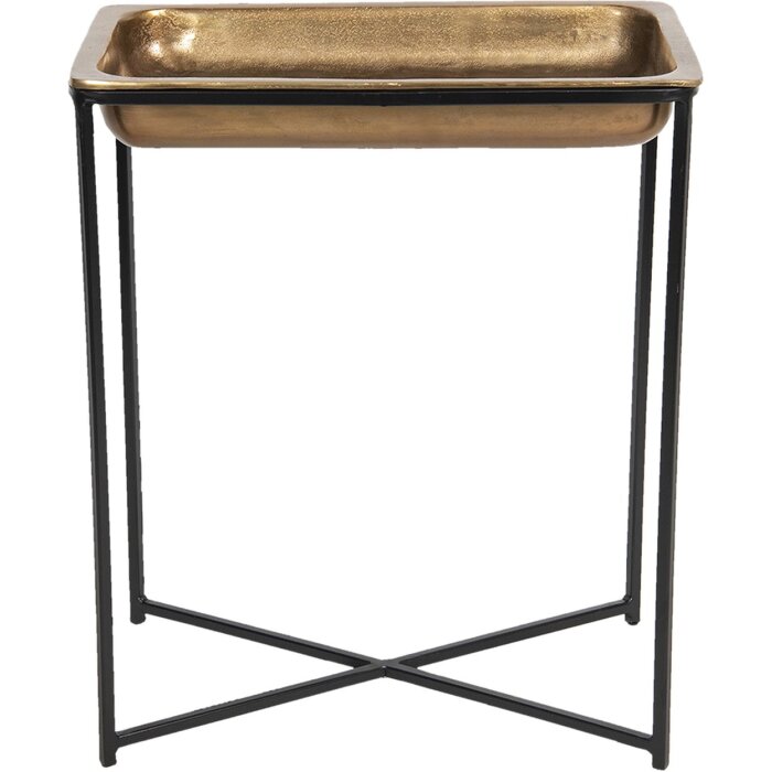 Clayre & Eef 50420L Side Table 53x54x62 cm Copper Coloured