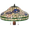 Clayre & Eef 5LL-1207 Table Lamp Tiffany Ø 46x60 cm E27-max 2x60W Beige - Green