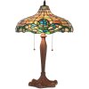 Clayre & Eef 5LL-1208 Table Lamp Tiffany Ø 41x60 cm E27-max 2x60W Purple - Green