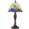 Clayre & Eef 5LL-1211 Table Lamp Tiffany Ø 29x53 cm E27-max 1x60W Blue - Beige