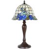 Clayre & Eef 5LL-1211 Table Lamp Tiffany Ø 29x53 cm E27-max 1x60W Blue - Beige