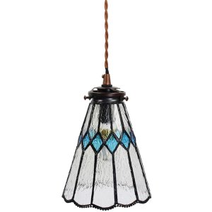 Clayre & Eef 5LL-6195 Hanging Lamp Tiffany Ø 15x115 cm E14-max 1x40W