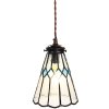 Clayre & Eef 5LL-6195 Hanging Lamp Tiffany Ø 15x115 cm E14-max 1x40W