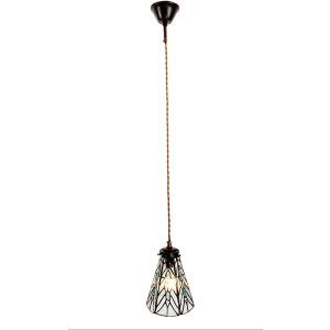 Clayre & Eef 5LL-6197 Hanging Lamp Tiffany Ø 15x115 cm E14-max 1x40W