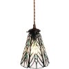 Clayre & Eef 5LL-6197 Hanging Lamp Tiffany Ø 15x115 cm E14-max 1x40W