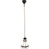 Clayre & Eef 5LL-6201 Hanging Lamp Tiffany Ø 15x115 cm E14-max 1x40W White - Brown