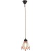 Clayre & Eef 5LL-6218 Hanging Lamp Tiffany 18x15x115 cm E14-max 1x25W Pink