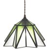 Clayre & Eef 5LL-6222 Hanging Lamp Tiffany Ø 31x107 cm E27-max 1x40W Green