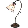 Clayre & Eef 5LL-6247 Table Lamp Tiffany 30x17x48 cm E14-max 1x25W Brown - Pink