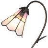 Clayre & Eef 5LL-6247 Table Lamp Tiffany 30x17x48 cm E14-max 1x25W Brown - Pink