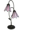 Clayre & Eef 5LL-6251 Table Lamp Tiffany 35x18x61 cm E14-max 2x25W Brown - Pink