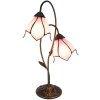 Clayre & Eef 5LL-6257 Table Lamp Tiffany 35x18x61 cm E14-max 2x25W Brown - Pink