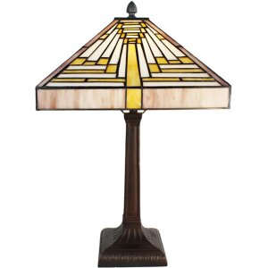 Clayre & Eef 5LL-6285 Table Lamp Tiffany 31x31x48 cm...