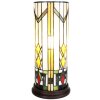 Clayre & Eef 5LL-6297 Table Lamp Tiffany Ø 18x40 cm E14-max 1x25W Beige - Brown