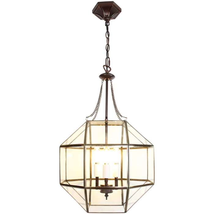 Clayre & Eef 5LL-9341 Hanging Lamp 30x30x170 cm E14-max 3x40W