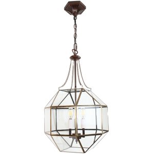 Clayre & Eef 5LL-9341 Hanging Lamp 30x30x170 cm E14-max 3x40W