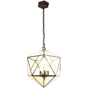 Clayre & Eef 5LL-9344 Hanging Lamp 30x30x160 cm E14-max 3x40W