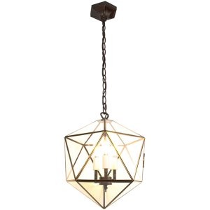 Clayre & Eef 5LL-9345 Hanging Lamp 35x35x140 cm E14-max 3x25W