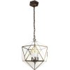 Clayre & Eef 5LL-9345 Hanging Lamp 35x35x140 cm E14-max 3x25W