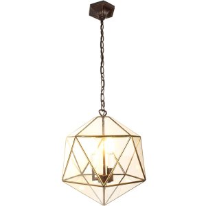 Clayre & Eef 5LL-9346 Hanging Lamp 40x40x175 cm E14-max 3x40W