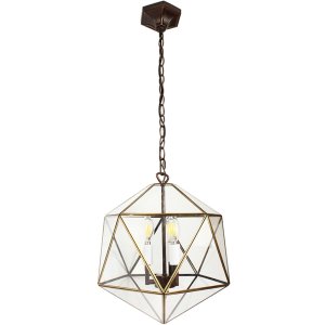 Clayre & Eef 5LL-9346 Hanging Lamp 40x40x175 cm E14-max 3x40W