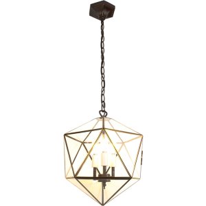 Clayre & Eef 5LL-9346 Hanging Lamp 40x40x175 cm E14-max 3x40W