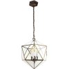 Clayre & Eef 5LL-9346 Hanging Lamp 40x40x175 cm E14-max 3x40W