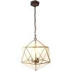 Clayre & Eef 5LL-9346 Hanging Lamp 40x40x175 cm E14-max 3x40W