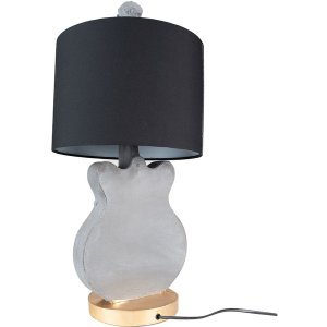 Clayre & Eef 5LMC0026 Table Lamp Ø 30x68 cm E27-Max 1x25W Grey