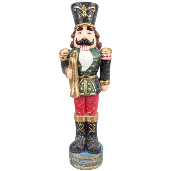 Clayre & Eef 5PR0097 Decoration Nutcracker 22x15x65 cm Green