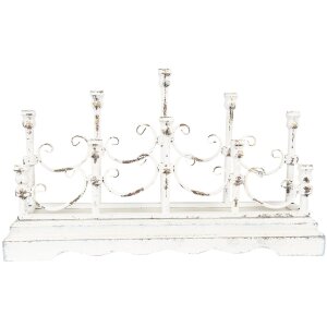 Clayre & Eef 5Y0953 Candlestick 69x18x41 cm White