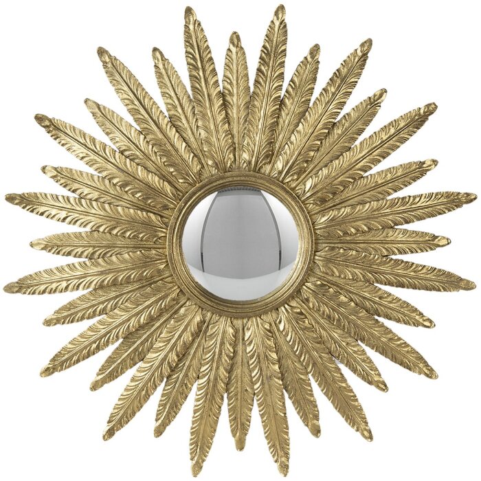 Clayre & Eef 62S253 Mirror Ø 38x2 cm Gold Coloured