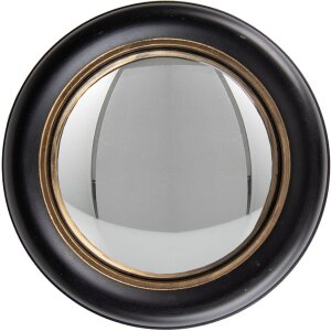 Clayre & Eef 62S282L Mirror Ø 27x3 cm Black -...