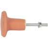 Clayre & Eef 65063 Door Knob Ø 4x3 cm Orange - Gold Coloured