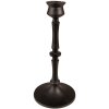 Clayre & Eef 65080 Candlestick Ø 10x23 cm Black